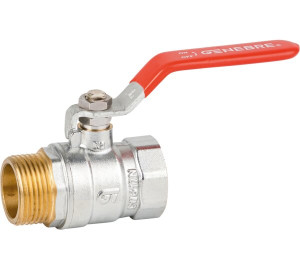 Light ball valve (red handle)